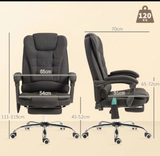 Silla de oficina ergonómica negra