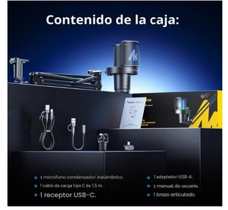 Micrófono Maono Inalámbrico USB-C PC