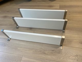 3 Estanterías IKEA Metal Blanca con soportes