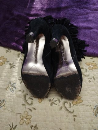 Botines Stradivarius de Ante Negros