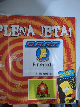 Lote cromos Los Simpson springfield 2 panini