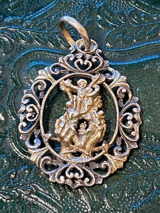 EXCEPCIONAL Medalla de Plata Calada SXIX