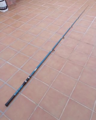 Cana de pescar telescópica, 390 largo, peso 150gr.