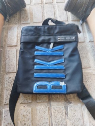 Bolso Bikkembergs negro y azul