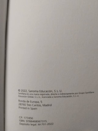Libro Matemáticas Santillana 1 bachillerato