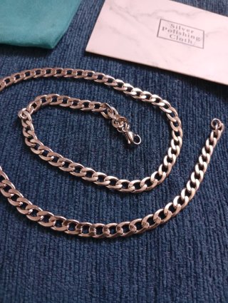 Cadena de plata para hombre