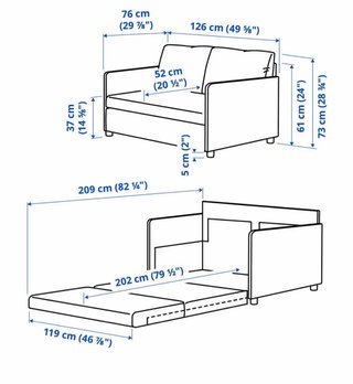 Sofá Cama Ikea Fridhult Amarillo