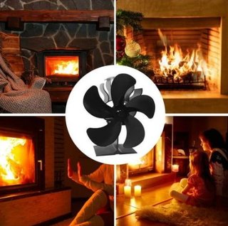 Ventilador de chimenea negro
