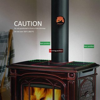 Ventilador de chimenea negro