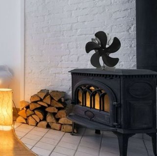 Ventilador de chimenea negro