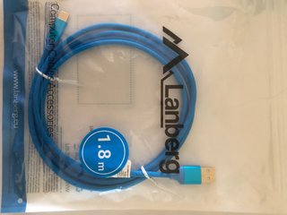 Cable USB-C a USB-A Lanberg 1.8m