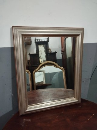 Espejo Madera Maciza Plateado