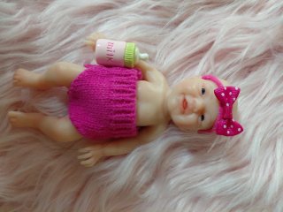 Mini Bebé Reborn de Silicona 15cm
