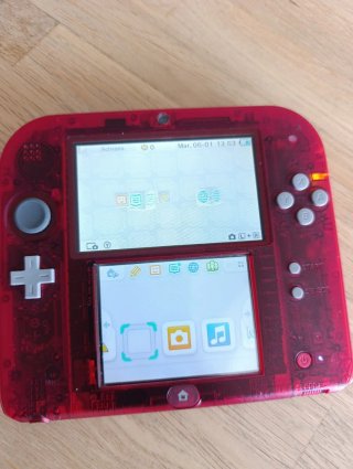 Nintendo 2ds roja videoconsola caja