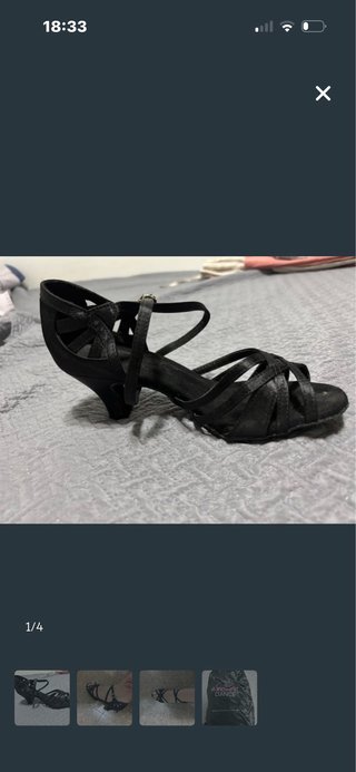 Zapatos de Baile de Salón Negros