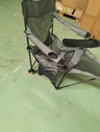 Silla de Camping Reclinable con Reposapiés