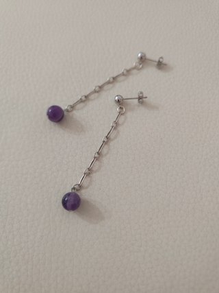 Pendientes de Plata con Amatista