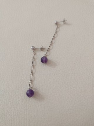 Pendientes de Plata con Amatista