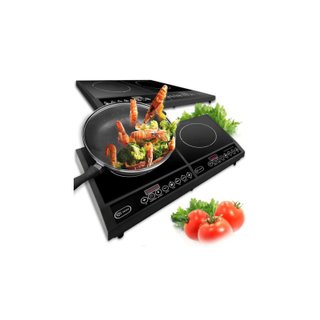 Placa inducción portátil doble 4000W 2 fuegos