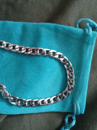Pulsera de plata estilo cubano