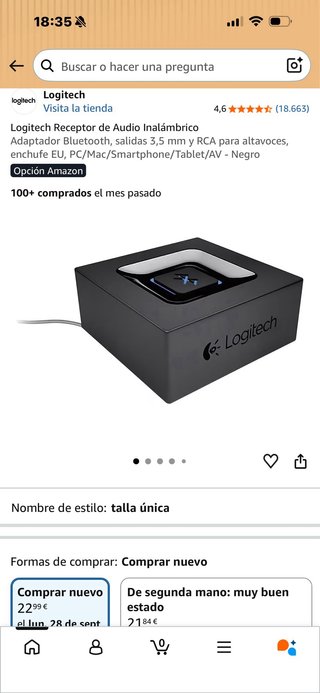 Receptor de Audio Bluetooth Logitech