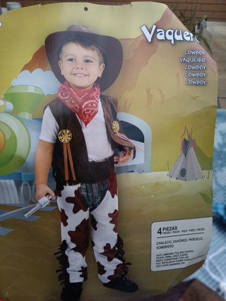 Disfraz Vaquero Niño 3-4 Años + Sombrero