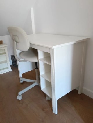 Escritorio madera blanco