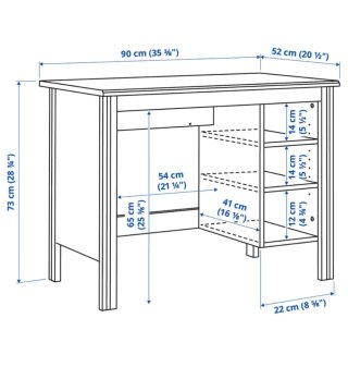 Escritorio madera blanco