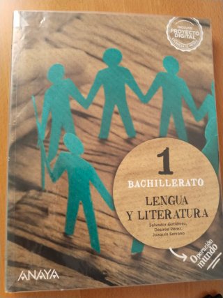 Libro Lengua y literatura. Anaya. 1 bachillerato.