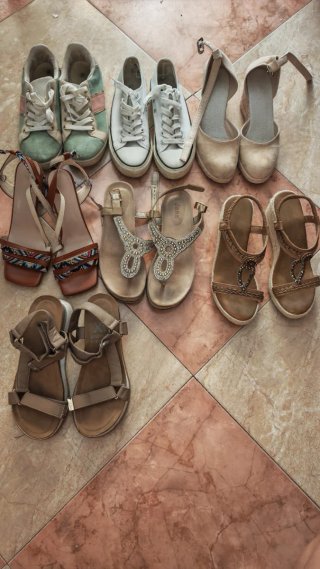 Lote de 7 pares de zapatos variados