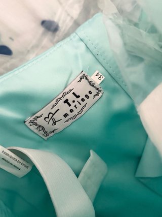 Vestido de 15 años turquesa con pedrería