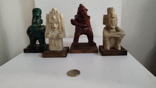 Lote 4 Figuras Arte Precolombino Reproducción