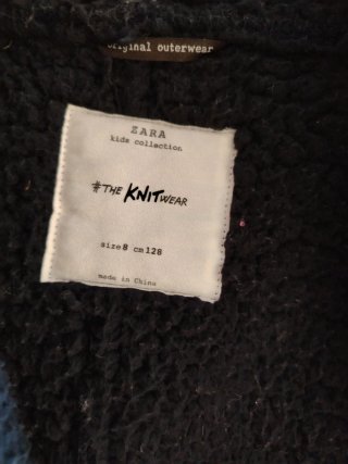 Abrigo Chaquetón Azul Marino 8 Años de zara