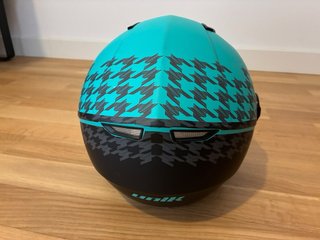 Casco Moto Unik Scooter Negro y Verde
