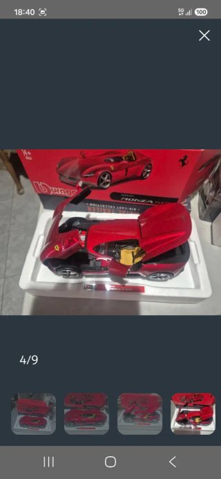 Maqueta Burago Ferrari Monza SP1 1:18