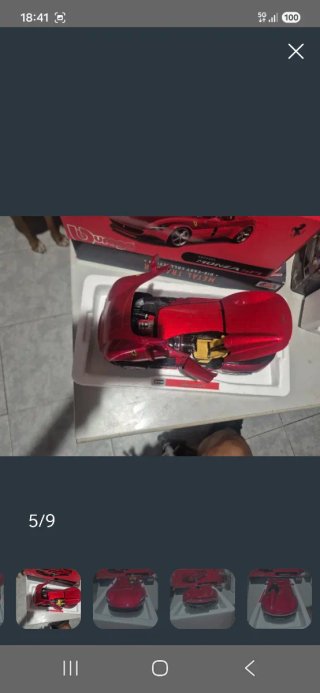 Maqueta Burago Ferrari Monza SP1 1:18