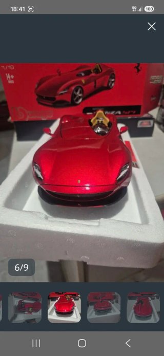 Maqueta Burago Ferrari Monza SP1 1:18