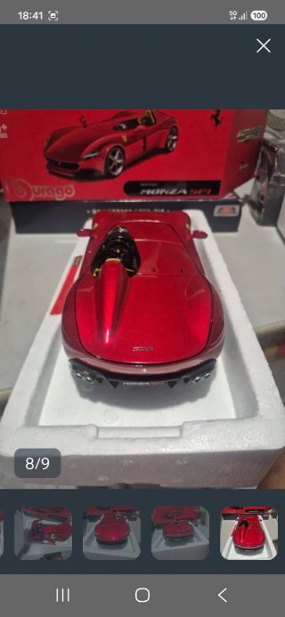 Maqueta Burago Ferrari Monza SP1 1:18