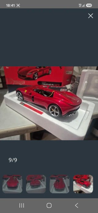 Maqueta Burago Ferrari Monza SP1 1:18