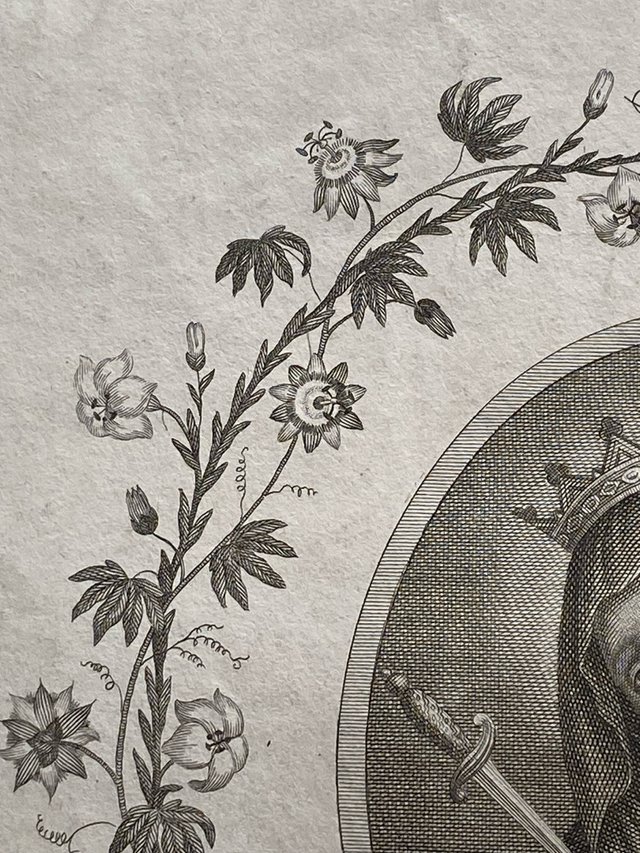 Antiquísimo grabado Virgen de los Dolores