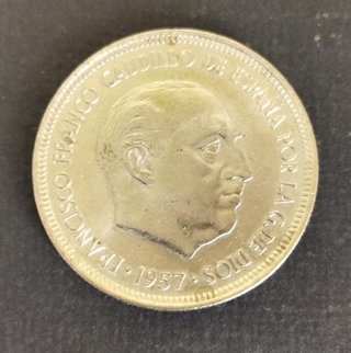 Moneda Franco 1957 y 1966