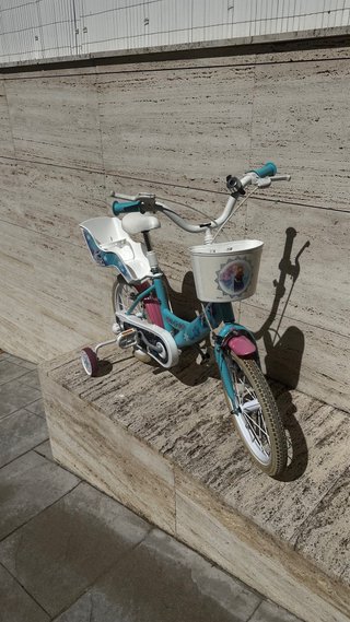 Bicicleta Infantil Frozen Disney con Ruedines