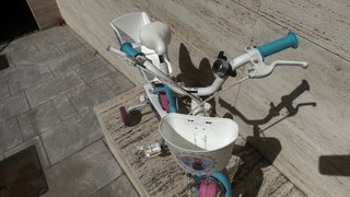 Bicicleta Infantil Frozen Disney con Ruedines