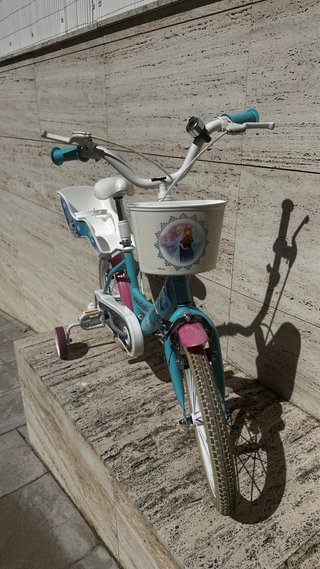 Bicicleta Infantil Frozen Disney con Ruedines