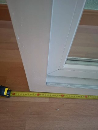 Ventana de PVC Kömmerling con Persiana, corredera.