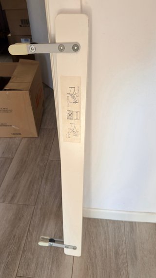 Barandilla de cama infantil de Ikea blanca
