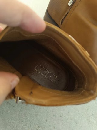 Botines piel marrón Massimo Dutti