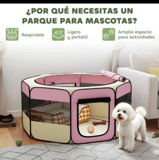 Parque para perros plegable
