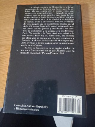El peso de las sombras (Colección Autores espa...