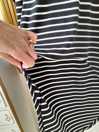 Vestido Irregular de Rayas